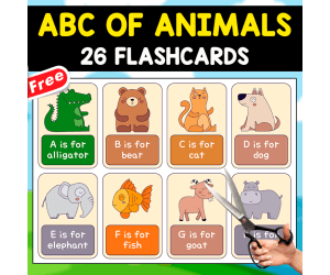 ABC FLASHCARDS | FUNNY CARDS OF ANIMALS