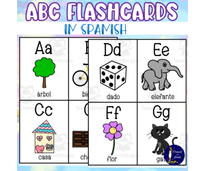 ABC Flashcards in Spanish