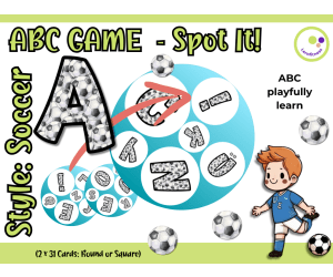 ABC Game – Alphabet Match with a Soccer Twist |  Elementary & ESL