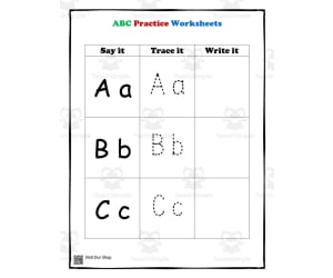 ABC Practice Worksheets