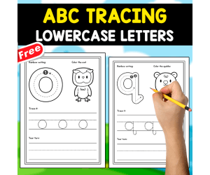 ABC TRACING LOWERCASE LETTERS | FREE RESOURCE