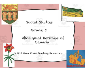 Aboriginal Heritage of Canada | 5th Grade Social Studies Lessons