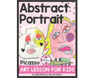 Abstract Picasso Art Lesson for Kids
