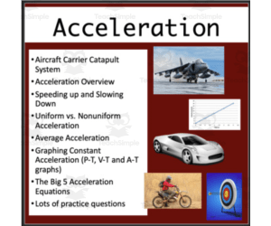 Acceleration - Google Slides and PowerPoint Lesson