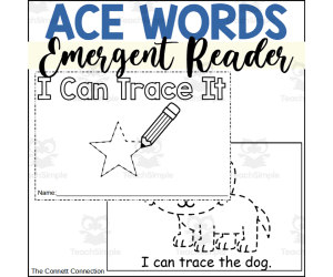 ACE Words Emergent Reader: I Can Trace It!
