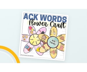 ACK Word Flower Craft - Ending Digraph Phonics Craftivity