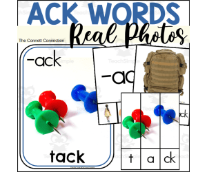 ACK Words Activities with Real Photographs