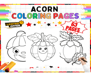 Acorn Coloring Pages - 59 Fall Themed Sheets for Autumn Art