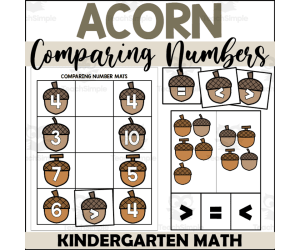 Acorn Comparing Numbers 1-10