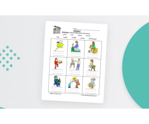 Action Words Worksheet – Verb Practice