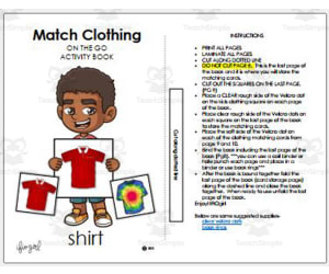 Activity Book on the Go: Match Clothing