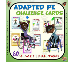 Adapted PE Challenge Cards: Wheelchair Task Cards