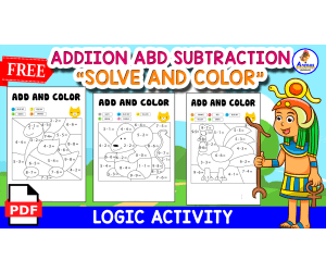 ADD AND COLOR | 9 FREE ACTIVITIES