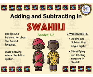 Add and Subtract in Swahili