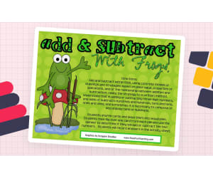 Add and Subtract with Frogs Activity