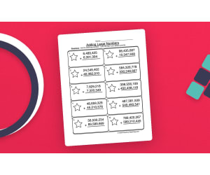Add Millions Regrouping Worksheet