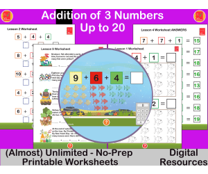 Adding 3 Numbers Up to 20: A Multilevel Approach