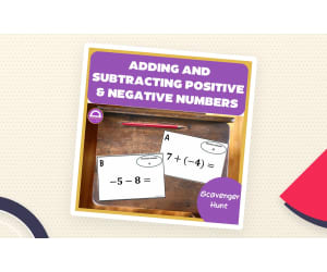 Adding and Subtracting Integers Printable Scavenger Hunt