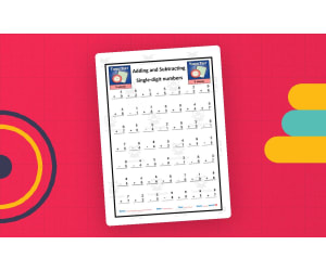 Adding & Subtracting Single Digits – Timed Test