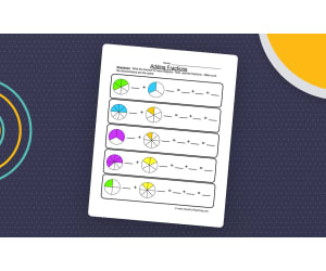 Adding Fractions with Pictures – Practice Worksheet