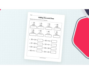 Adding Tens and Ones Worksheet