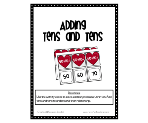 Adding Tens and Tens Activity