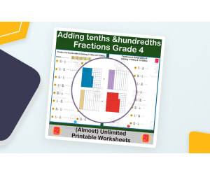 Adding Tenths + Hundredths – 4th Grade Fractions