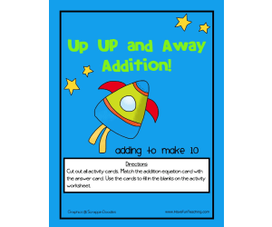 Adding to Make 10 Activity