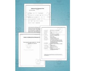 Adding Up Some Shakespeare Facts