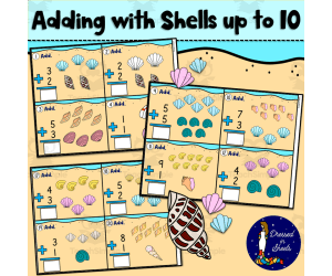 Adding with Shells up to 10 Task Cards