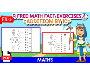 ADDITION 1O TO 90 | FREE EXERCISES