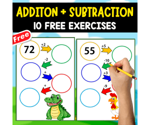 ADDITION AND SUBTRACTION | 10 FUNNY EXERCISES