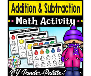 Addition and Subtraction - Count and Color