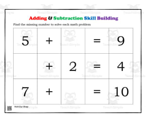 Addition and Subtraction Skill Building