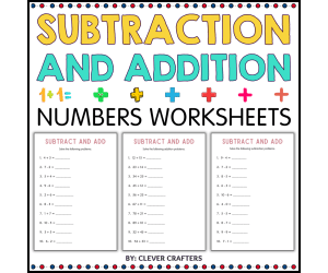 Addition and Subtraction With Regrouping Number Math Worksheets