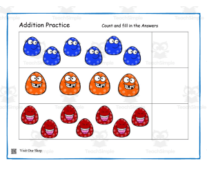 Addition Practice Worksheet