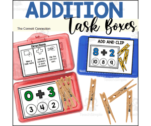 Addition Task Boxes for Addition within 10
