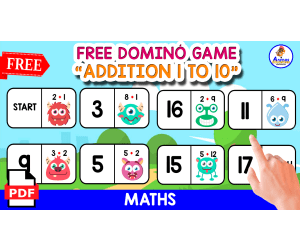 ADDITION WITH  MONSTERS | FREE DOMINÓ GAME