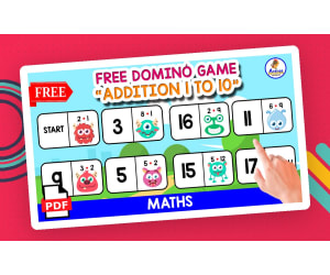 ADDITION WITH  MONSTERS | FREE DOMINÓ GAME