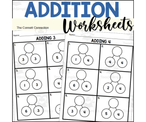Addition Worksheets with Number Bonds