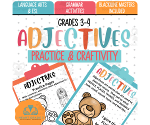 Adjectives: Practice & Craftivity
