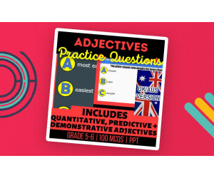 Adjectives Practice Questions - Grammar Year 6-7 (PPT)