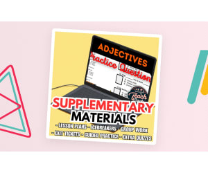 Adjectives Supplementary Materials - Grade 3-4 Grammar (PDF)