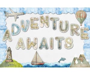 ADVENTURE BULLETIN BOARDS LETTERS, CLIP ART, BORDERS & GRAPHICS