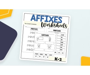 Affixes Worksheets for Prefixes and Suffixes K-2