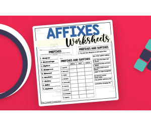 Affixes Worksheets for Prefixes and Suffixes