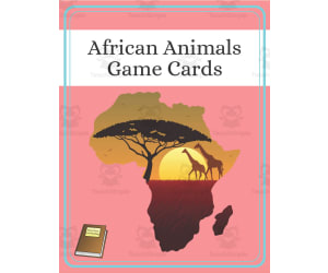 African Animals Game Cards