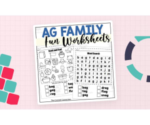 AG Word Family Fun Worksheets