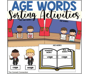 AGE Word Family Sorting Activities