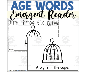 AGE Words Emergent Reader: In the Cage
